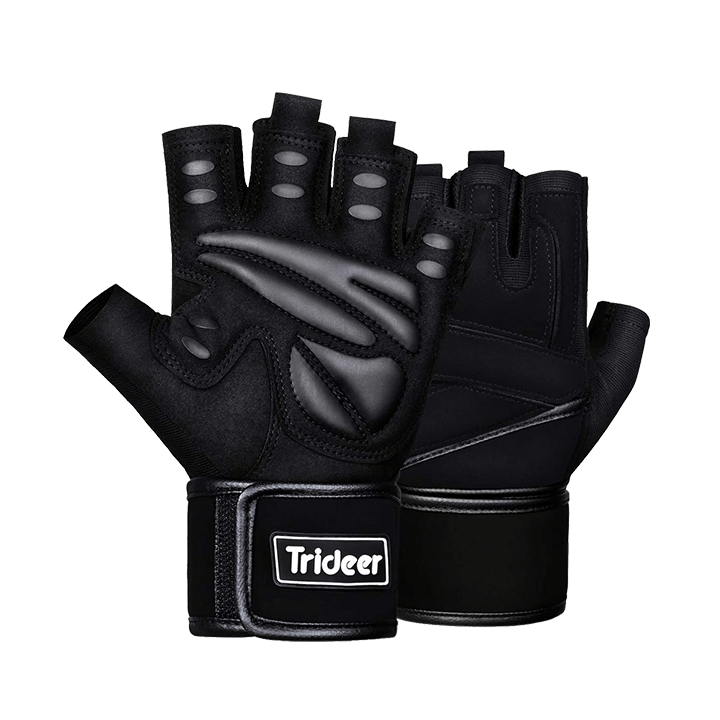 Trideer Half Finger Workout Gloves - S (6.3-7.5in)