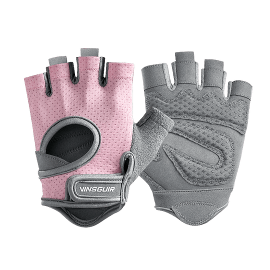 VINSGUIR women's workout gloves with breathable mesh and SBR padding