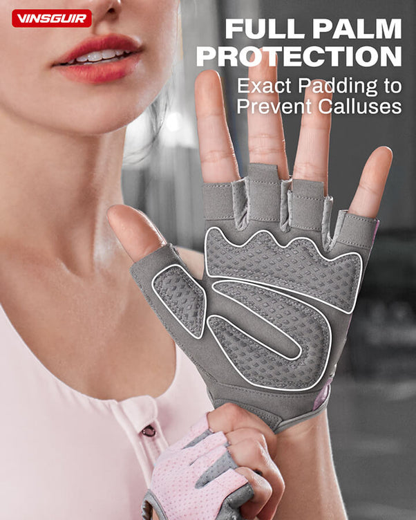 VINSGUIR Breathable Workout Gloves for Women - Lightweight for Gym & Weightlifting