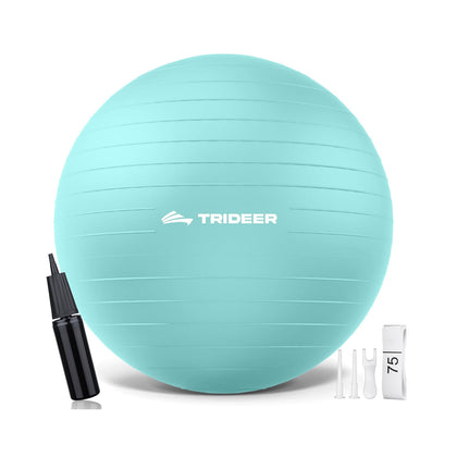 Trideer anti-burst exercise ball mint forest