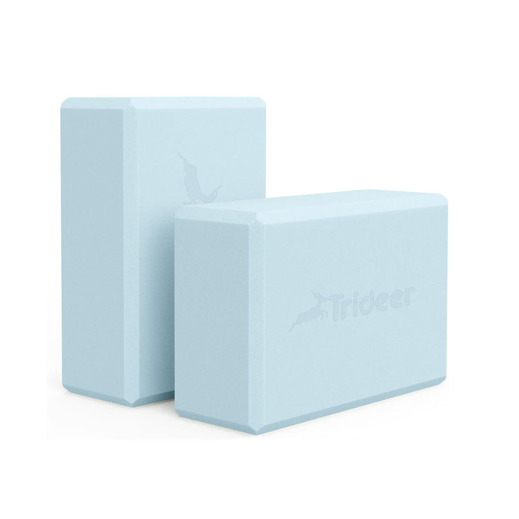 Trideer High Density Foam Yoga Blocks - 2 Pack for Yoga & Stretching Practice