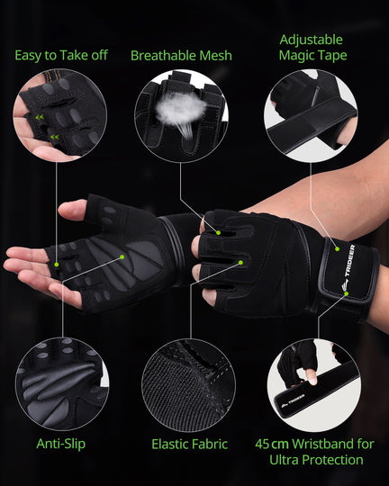 Trideer Gym Weight Lifting Gloves