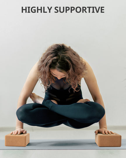 Trideer Cork Yoga Blocks - 2 Pack