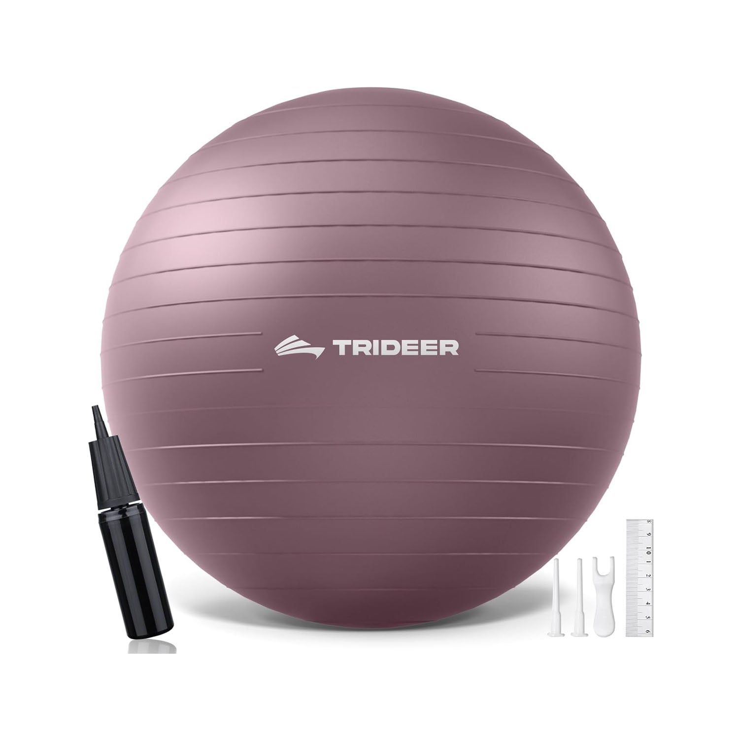 Trideer anti-burst exercise ball 65cm with quick pump for yoga and fitness