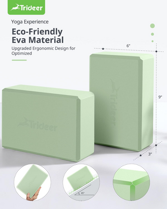 Trideer yoga blocks dimensions and specifications