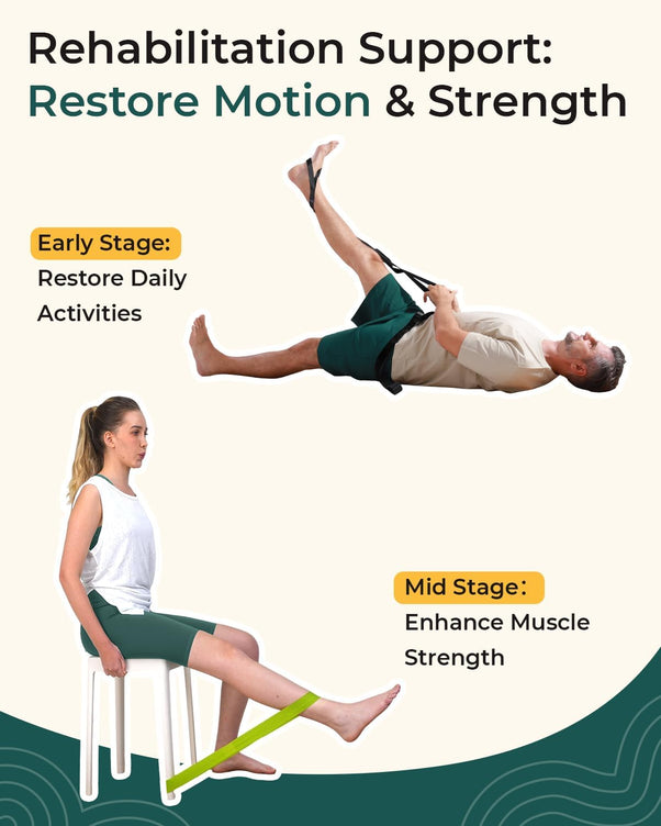 Trideer Premium Stretching Strap - 3PCS Resistance Bands Set for Yoga & Physical Therapy