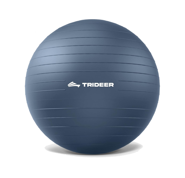 Trideer Extra Thick Anti-Slip Exercise Ball - 65cm Textured for Yoga & Fitness with Pump