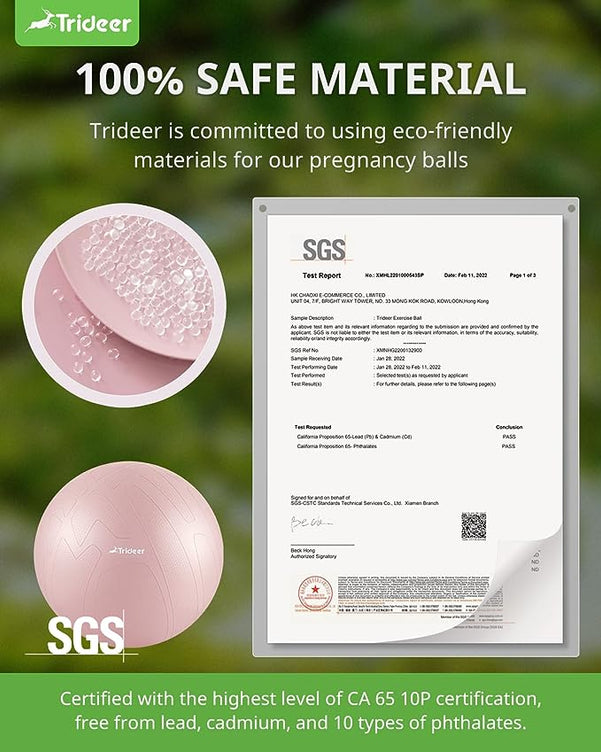 Pregnancy ball safe material certification