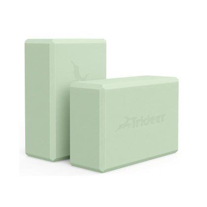 Trideer High Density Foam Yoga Blocks - 2 Pack for Yoga & Stretching Practice