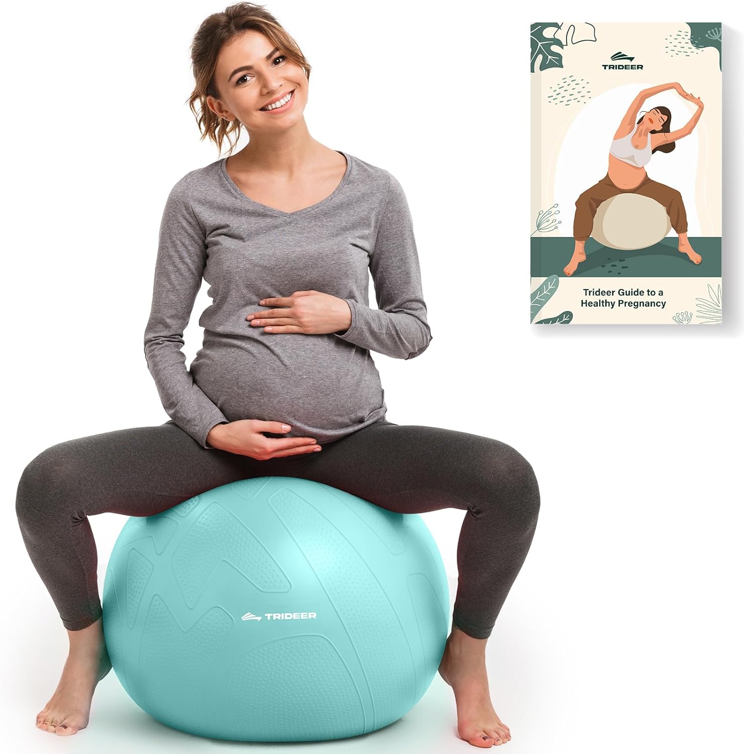Trideer pregnancy ball with free guidebook