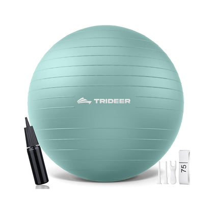 Trideer anti-burst exercise ball mint green