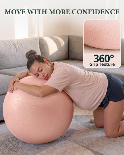 Trideer Exercise Ball Chair – Pregnancy Ball Chair for Office, Pregnancy & Home