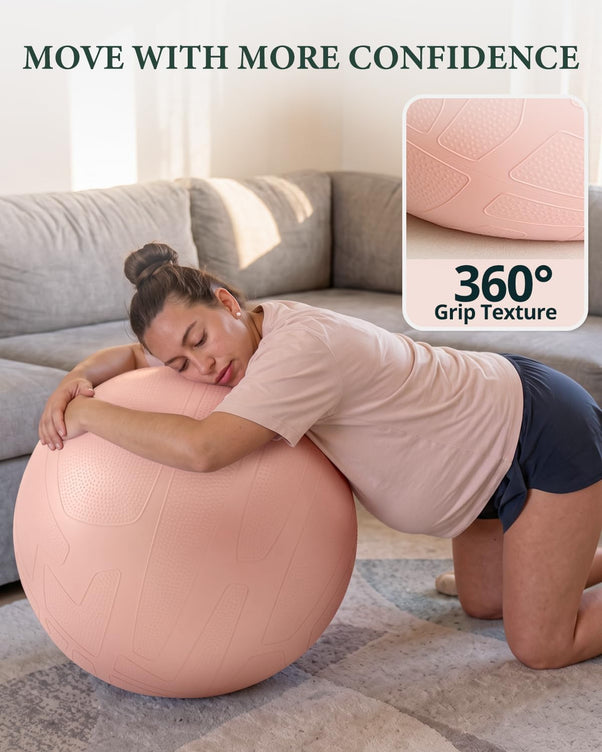 Trideer Exercise Ball Chair – Pregnancy Ball Chair for Office, Pregnancy & Home