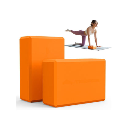 Trideer High Density Foam Yoga Blocks - 2 Pack for Yoga & Stretching Practice
