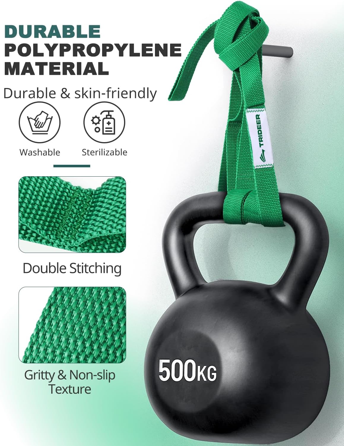 Trideer 9 inch Pilates Ball Physical Therapy Ball & Stretching Strap