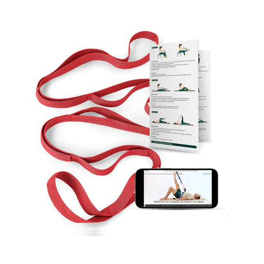 Trideer non-elastic stretching band for sciatica and lower back pain relief