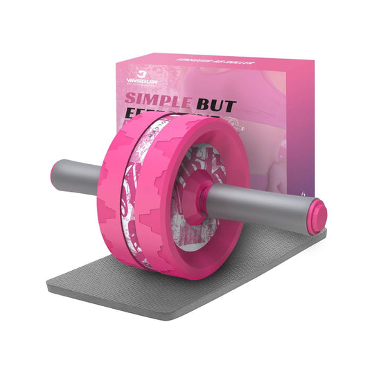 Ab Roller Double Wheel - Vinsguir Professional Core Equipment with Pad