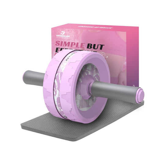 Ab Roller Double Wheel - Vinsguir Professional Core Equipment with Pad