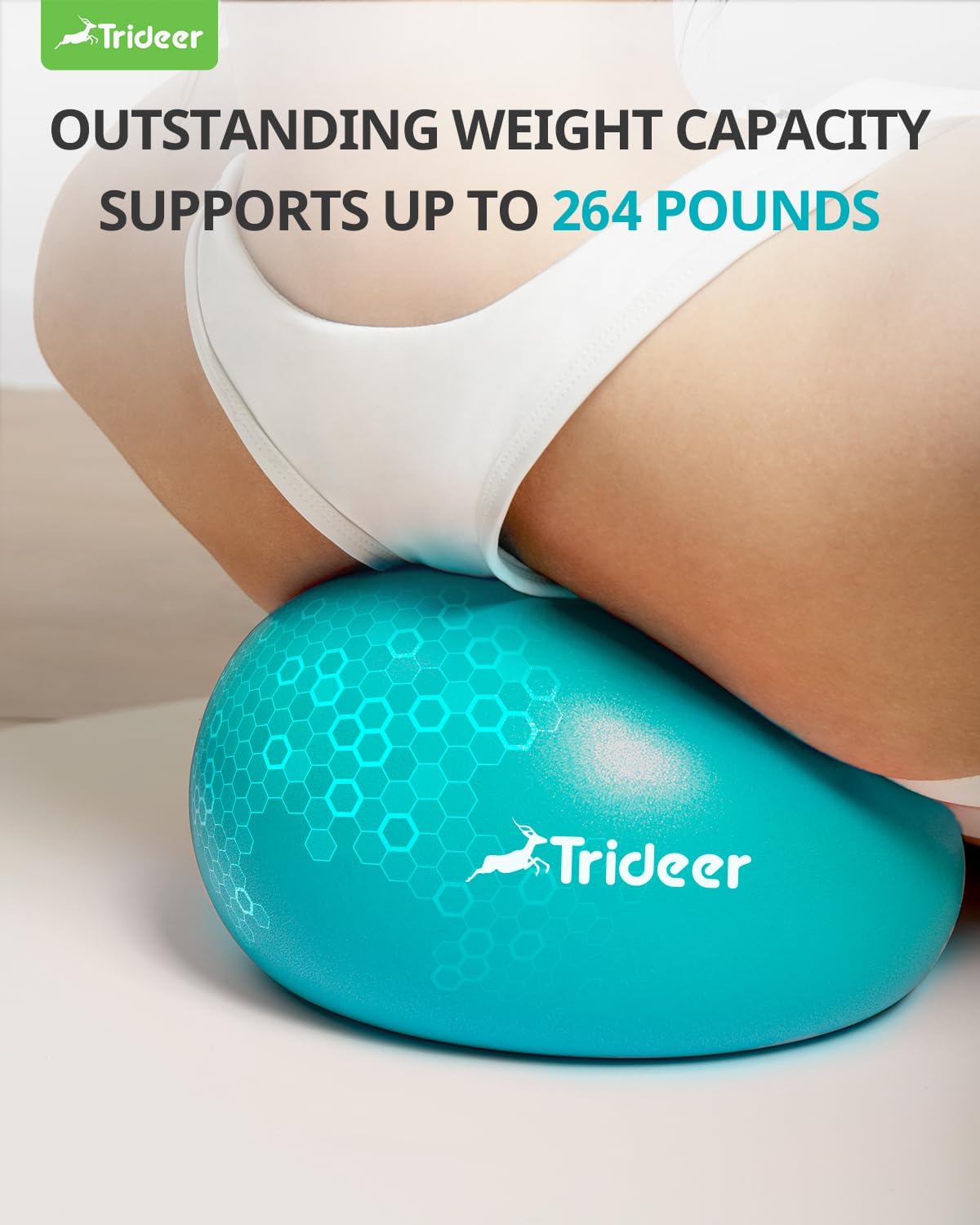 Trideer Pilates Ball 7-8 inch with Pump