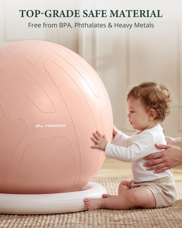 Trideer Exercise Ball Chair – Pregnancy Ball Chair for Office, Pregnancy & Home