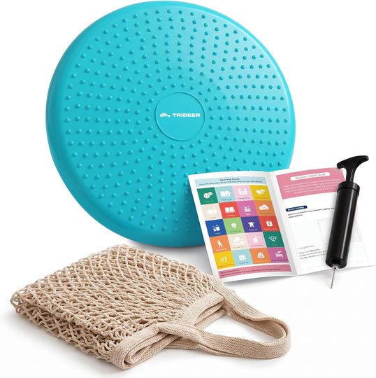 Inflated balance cushion for classroom flexible seating and active sitting