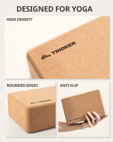 Trideer Pack Natural Cork Blocks