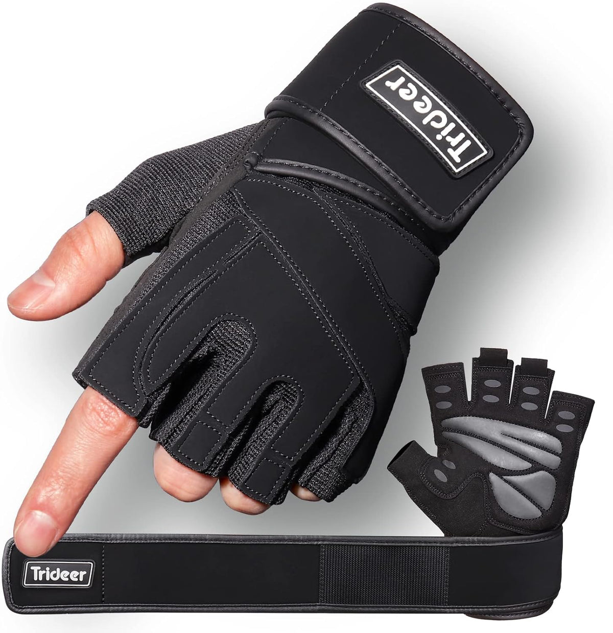Trideer Workout Gloves with 18
