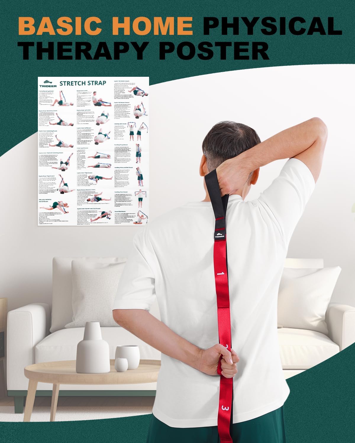 Trideer Stretching Strap for Physical Therapy