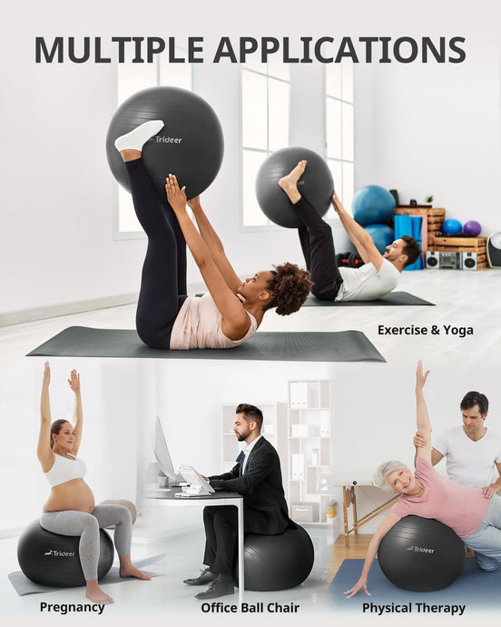 Trideer Extra Thick Yoga Exercise Ball