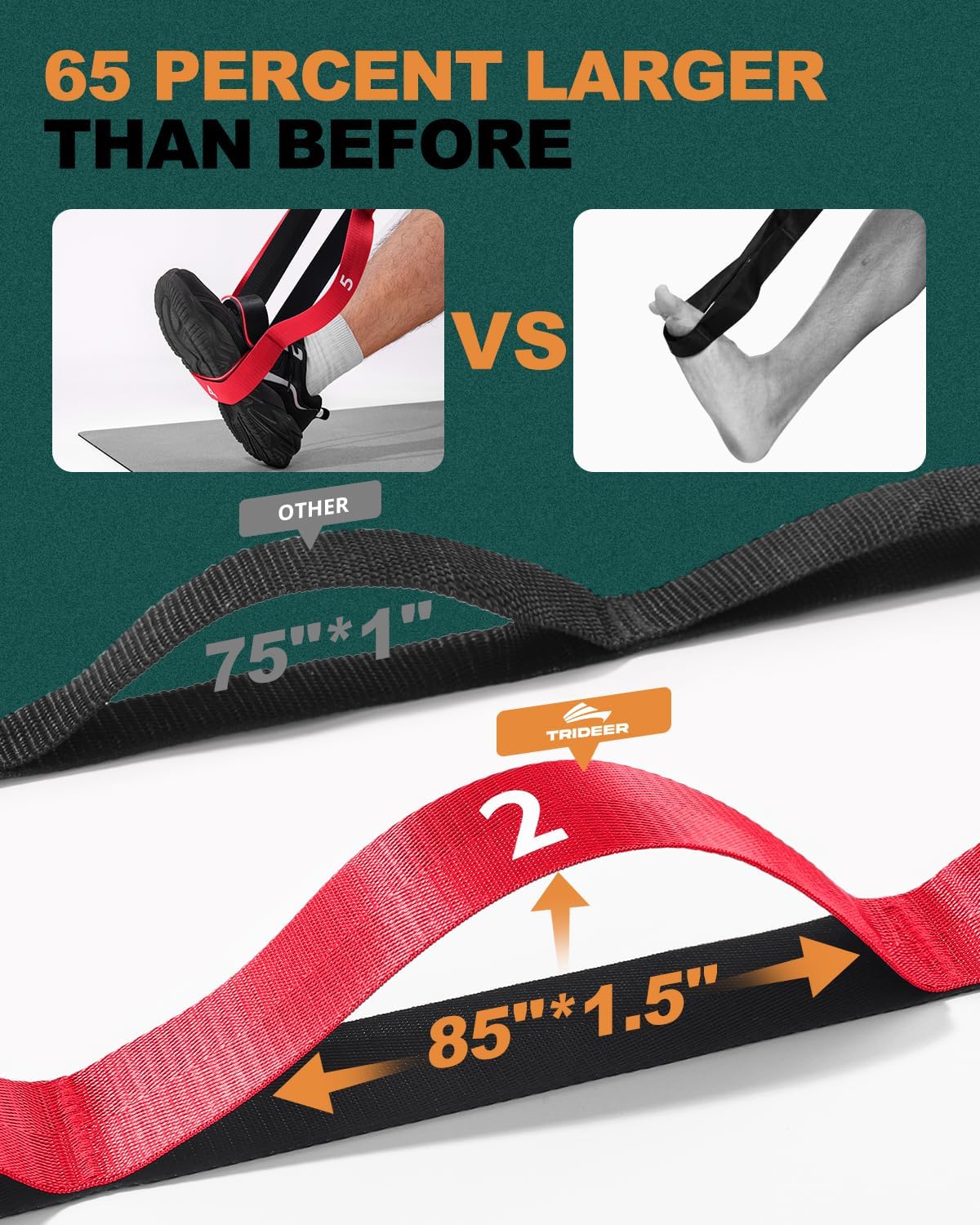 Trideer Stretching Strap for Physical Therapy