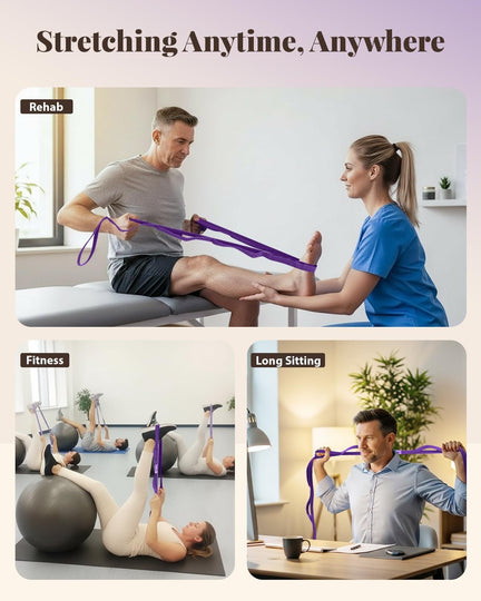 Trideer Yoga Starter Kit - Stretching Strap + 2 Yoga Blocks Bundle