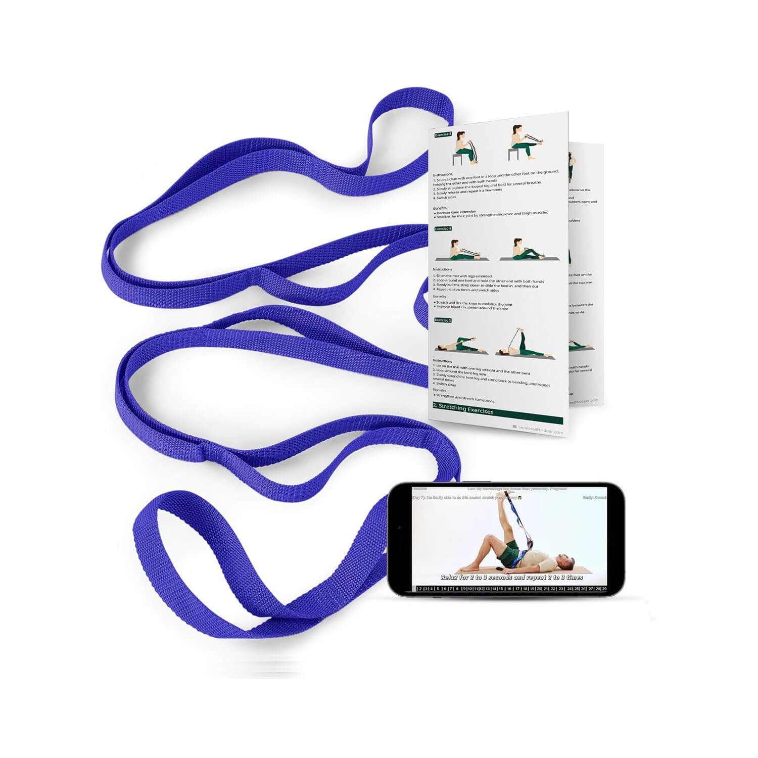 KneeSled Ultra Stretch Strap Best Choice For Physical Therapy U.S.A