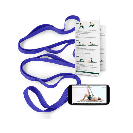 Trideer 10-loop yoga strap for Pilates ballet and gymnastics flexibility training