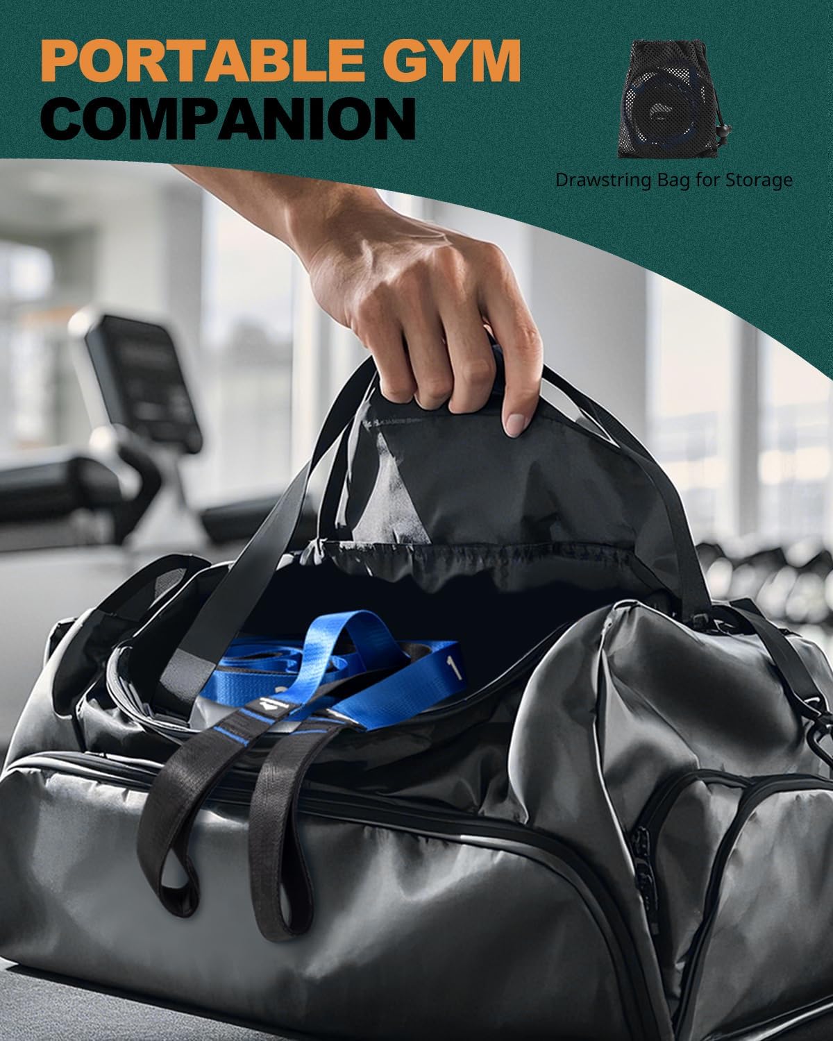 Trideer 10 Loops Non-Elastic Stretching Strap - Premium Version