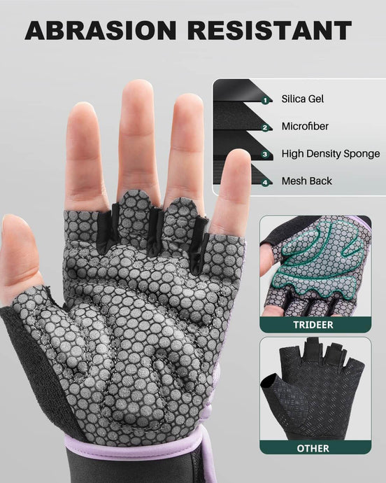Weight training gloves breathable design for comfortable workout