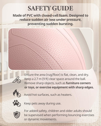 Trideer Exercise Ball Chair – Pregnancy Ball Chair for Office, Pregnancy & Home