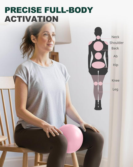 Trideer Yoga Block & Pilates Ball Bundle, Soft Non-Slip Foam Yoga Block with 9-Inch Pilates Ball for Core Training, Balance, Stretching, Yoga, Pilates & Physical Therapy