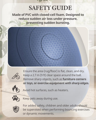 Safety guidelines for using the Trideer exercise ball