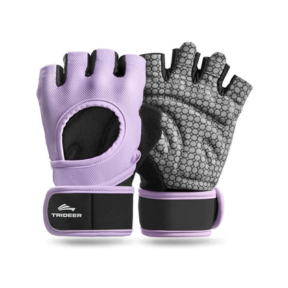 Trideer weight lifting gloves with wrist support for women and men gym training