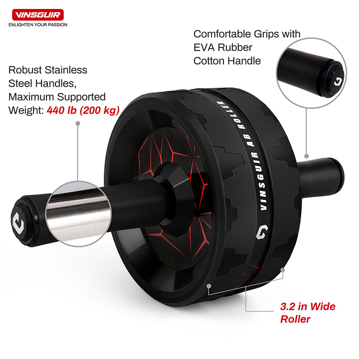 Vinsguir Double Wheel AB Roller For Abs Workout