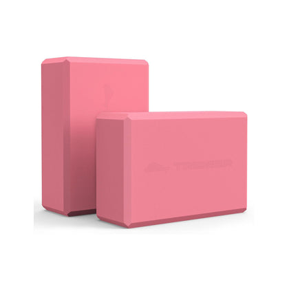 Trideer High Density Foam Yoga Blocks - 2 Pack for Yoga & Stretching Practice