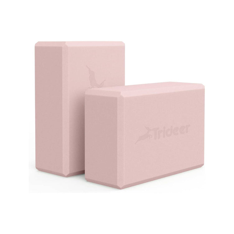 Trideer High Density Foam Yoga Blocks - 2 Pack for Yoga & Stretching Practice