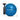 Mini pilates ball 7-8 inch in blue with needle pump included