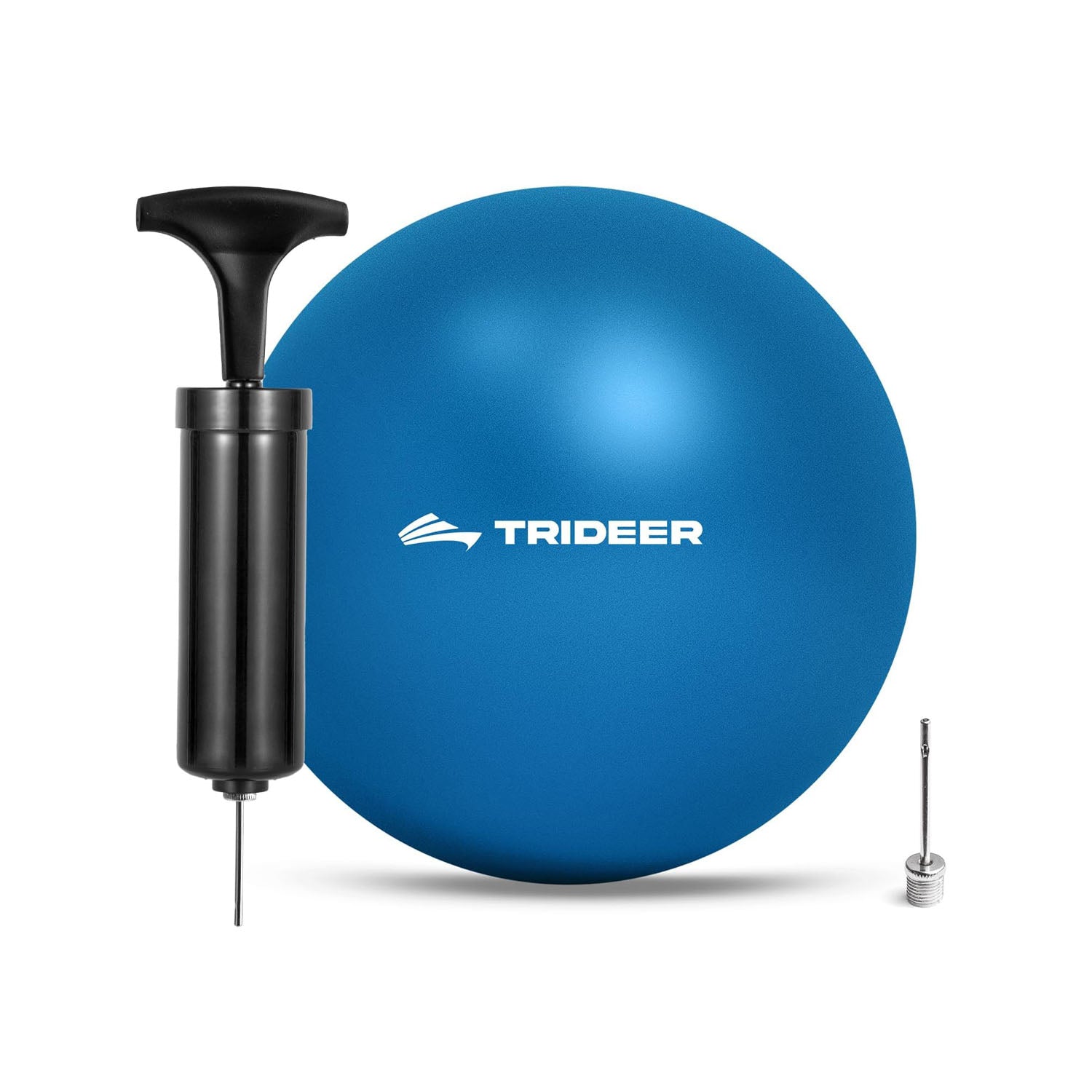 Mini pilates ball 7-8 inch in blue with needle pump included