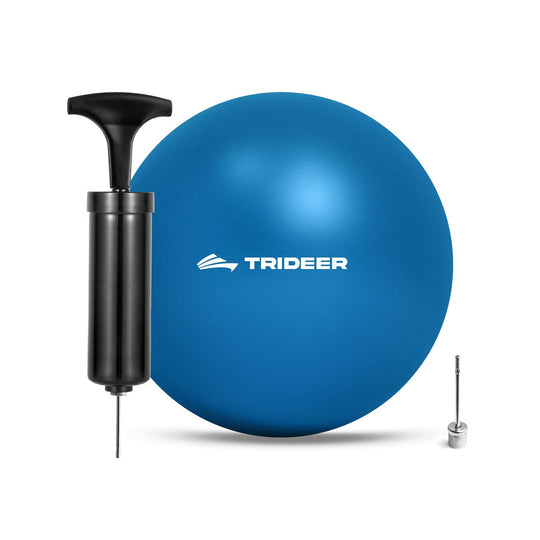 Mini pilates ball 7-8 inch in blue with needle pump included