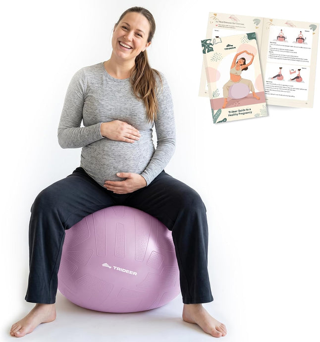 Purple pregnancy ball 65cm for labor preparation