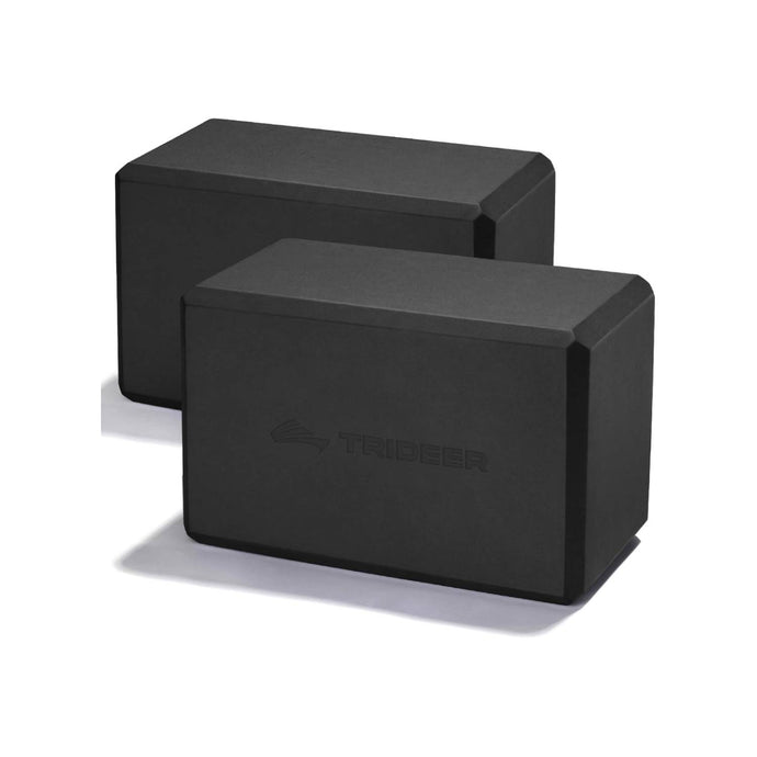 Trideer High Density Foam Yoga Blocks - 2 Pack for Yoga & Stretching Practice