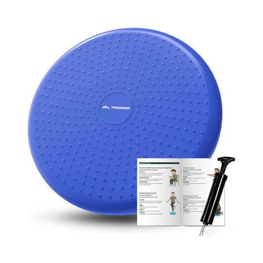 Trideer Glossy Inflated Wobble Cushion - 13.4 Inch for Sensory Kids, Office & Yoga