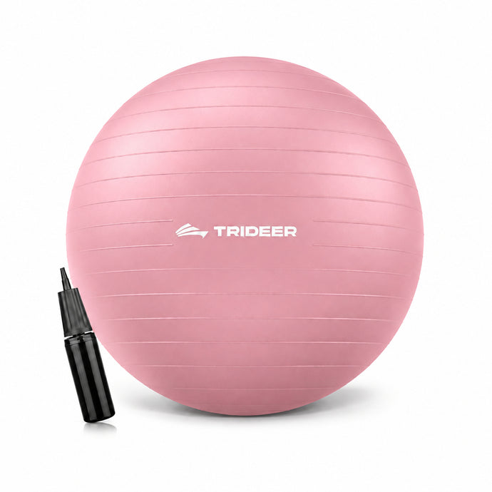 Trideer anti-burst exercise ball blush dawn pink