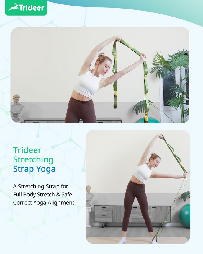Yoga Stretch Belt, Used For Physiotherapy, Yoga, Non-elastic Yoga Stretch  Belt